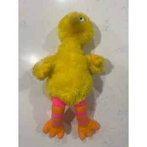 Applause Big Bird Plush Toy Sesame Street Yellow Orange Pink Striped Legs 11"